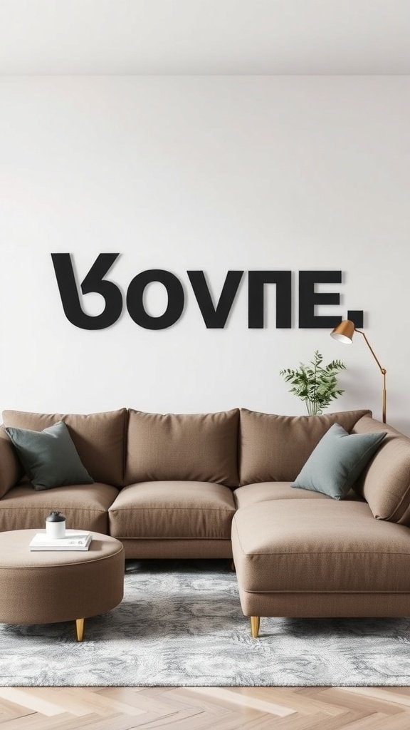 Sofá modular en un espacio de oficina en casa