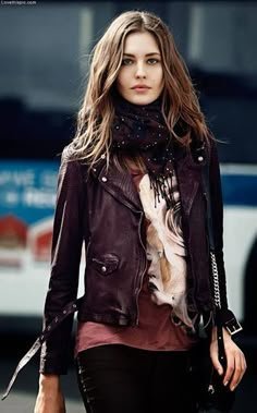 91 Ideas de conjuntos con chaqueta de cuero marrón | Conjuntos, conjuntos con chaqueta de cuero, conjuntos con chaqueta - Conjuntos con chaqueta de cuero marrón para mujer