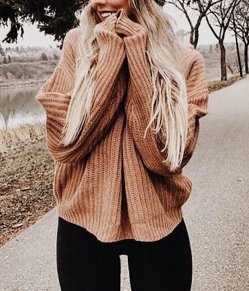 Página de pin - conjunto de suéter marrón