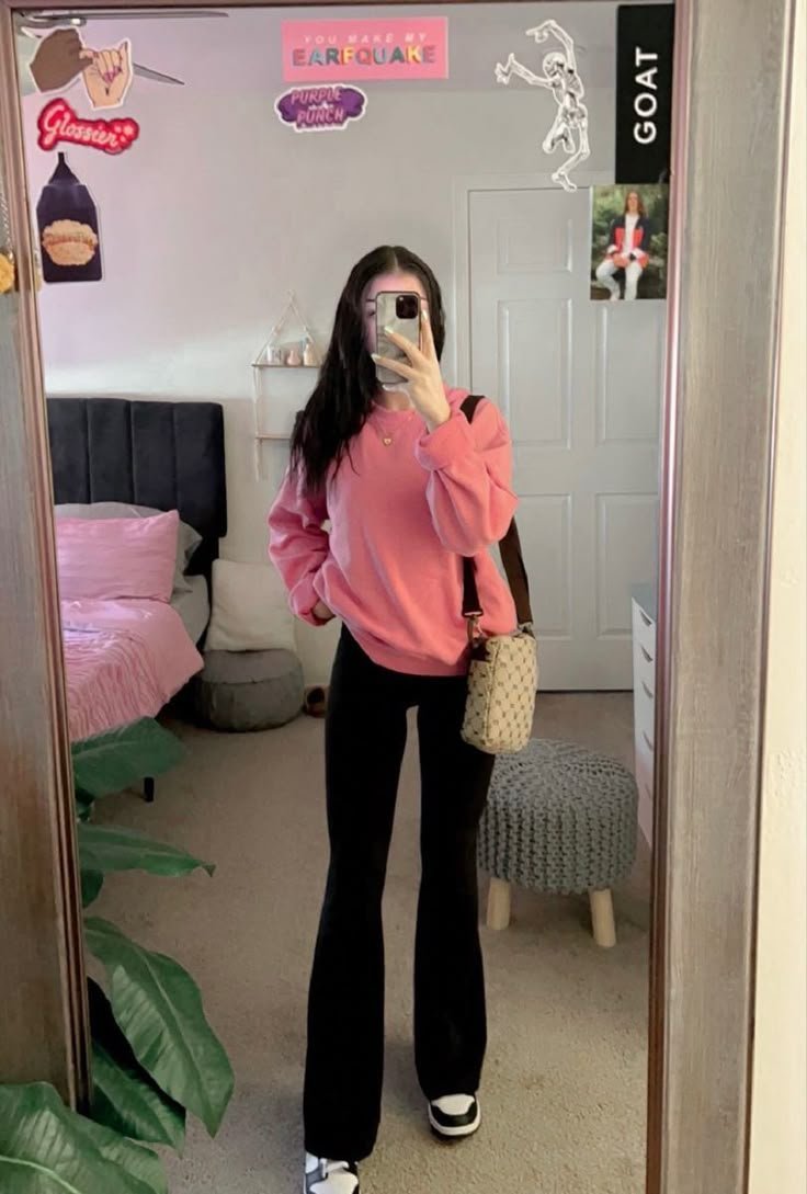 Conjunto de leggings acampanados para invierno