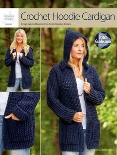 Patrón de cárdigan de crochet gratis para mujer