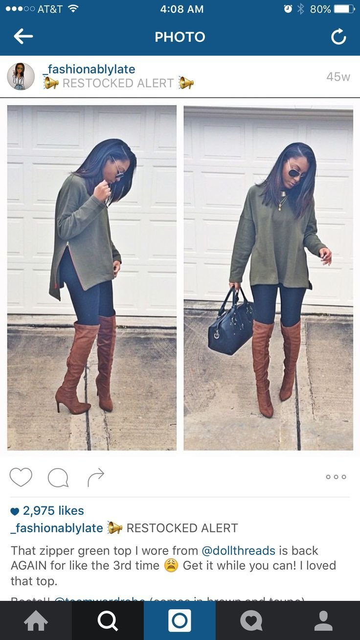 Página de pin - conjunto de suéter verde oscuro