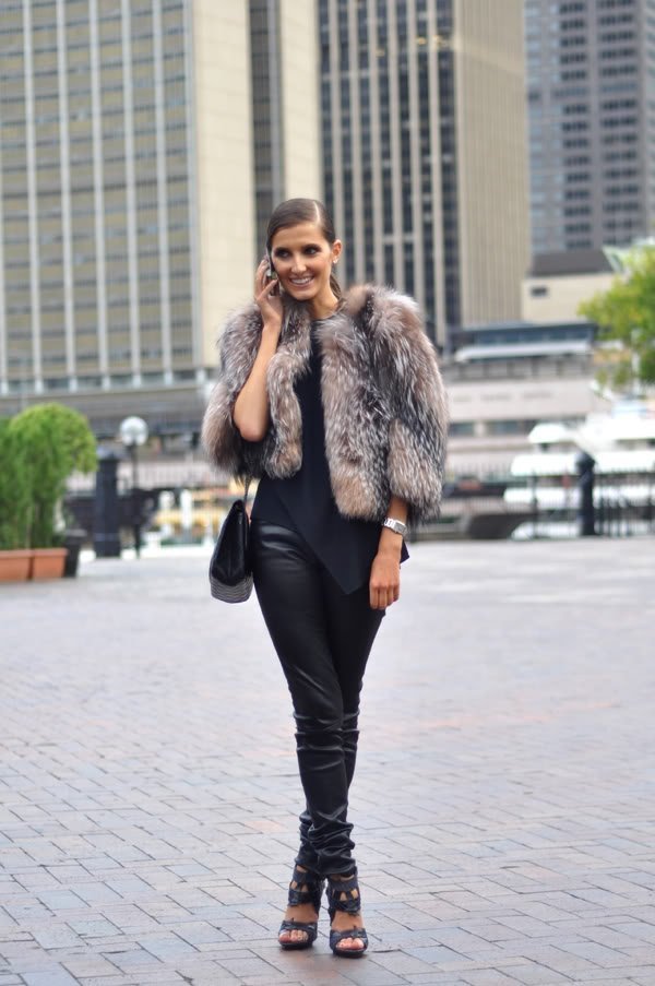 We The People - conjunto de chaqueta de piel