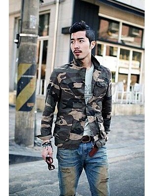 conjunto de chaqueta de camuflaje