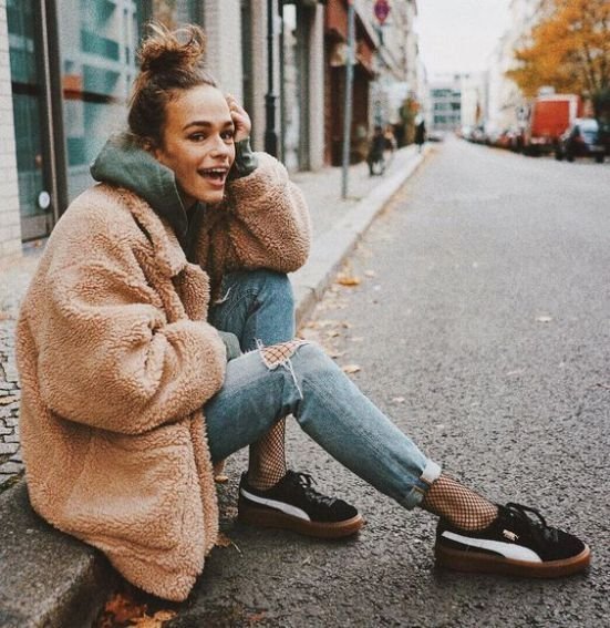 conjunto de chaqueta de lana