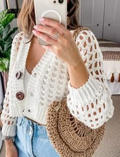 Patrón de cárdigan de crochet gratis para mujer