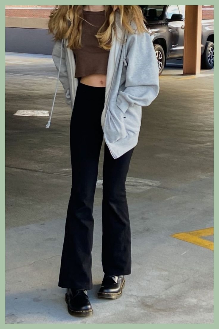 Ig: @Elisaroseeeee | Conjunto de pantalones de yoga acampanados | Conjunto de pantalones de yoga - conjunto de leggings acampanados de invierno