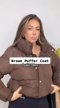 8 ideas para combinar con una chaqueta acolchada marrón | Conjunto con chaqueta acolchada, chaqueta acolchada marrón, conjuntos con chaqueta - Conjunto con chaqueta acolchada marrón