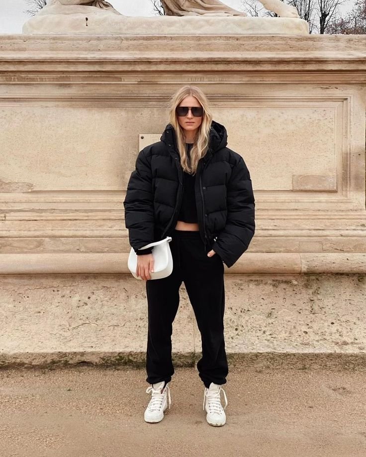 Me he obsesionado genuinamente con el estilo de chaqueta acolchada corta - conjunto de chaqueta acolchada corta