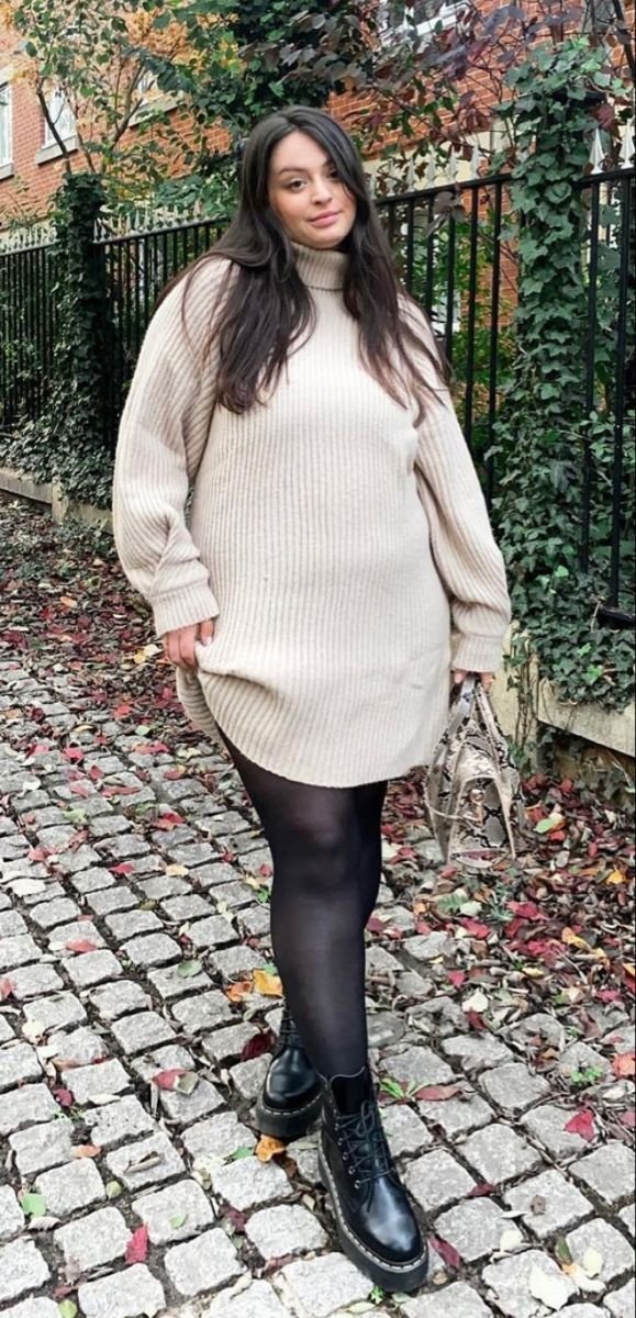 12 sencillos conjuntos de invierno con vestidos » Lady Decluttered 12 sencillos conjuntos de invierno con vestidos » Lady Decluttered - vestido con leggings