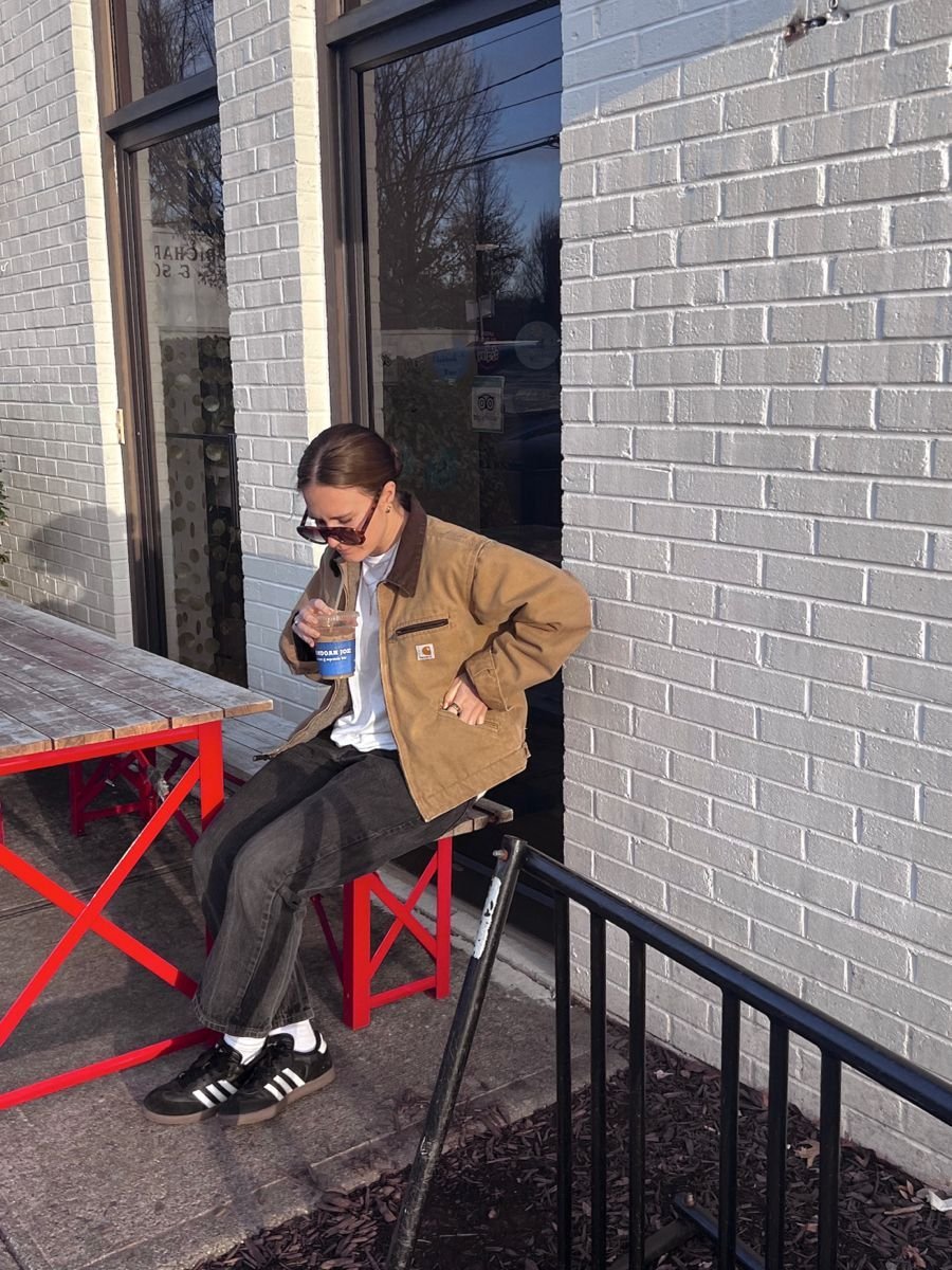 Conjunto informal de ropa de trabajo - Conjunto de chaqueta Carhartt para mujer