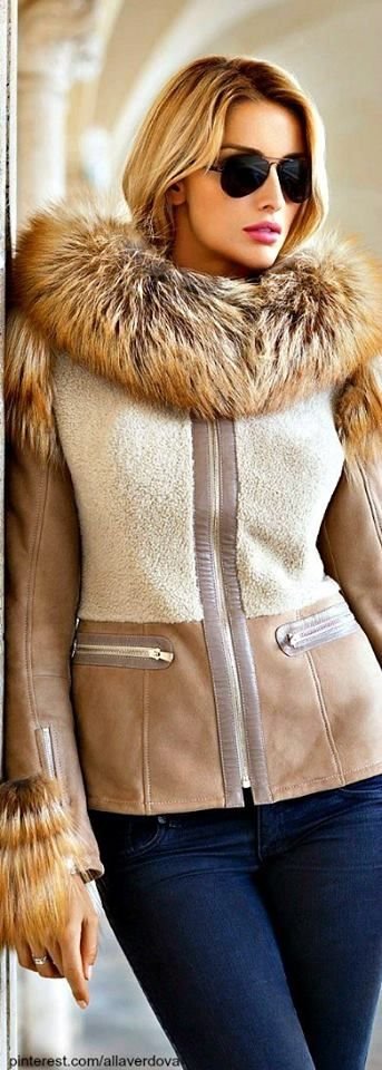 conjunto de chaqueta de piel