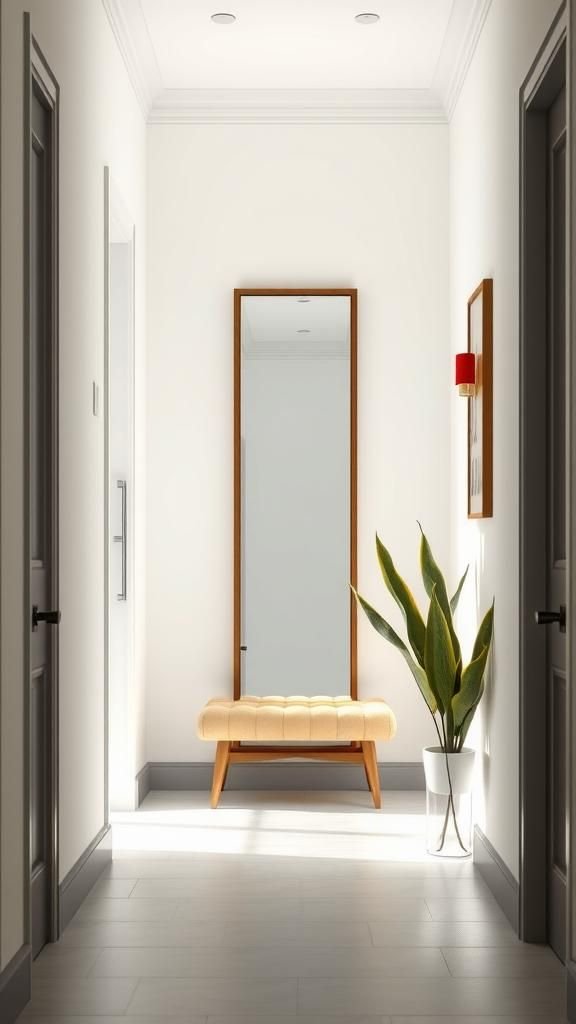 Coloca Espejos de Piso en Entradas para Ampliar el Espacio