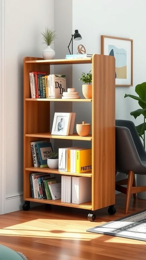 Estantería Con Ruedas Para Mover Y Organizar Fácilmente