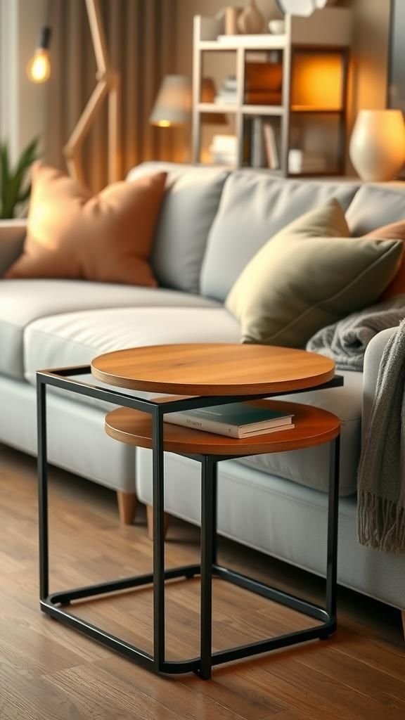 Mesa Auxiliar Con Nidos Para Aumentar Superficie