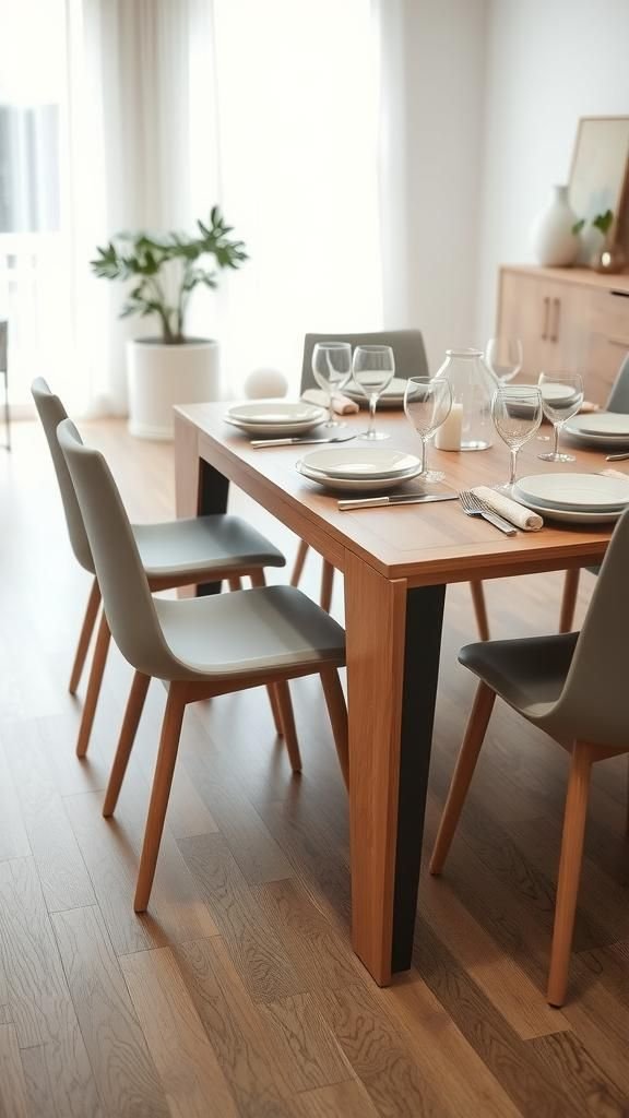 Mesa De Comedor Extensible Para Más Invitados