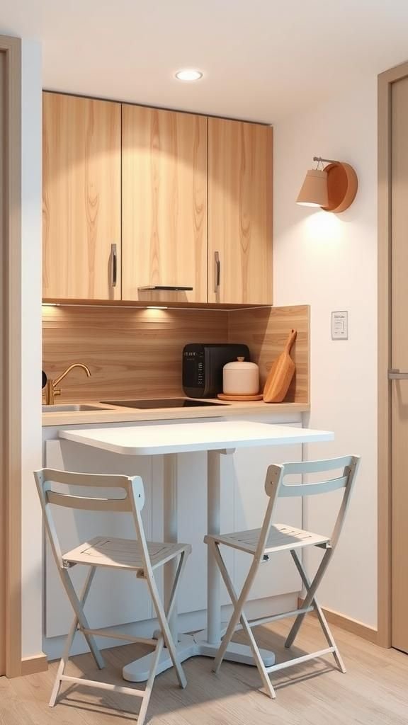 Mesa Plegable De Cocina Para Espacios Compactos