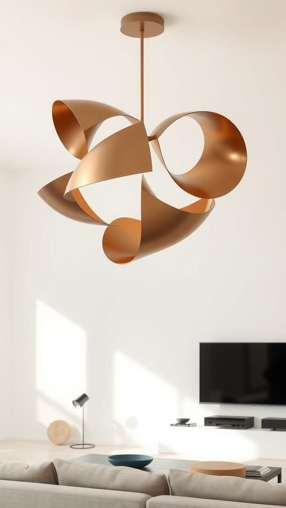 Lámparas de Techo con Diseño Escultural para Arte Funcional