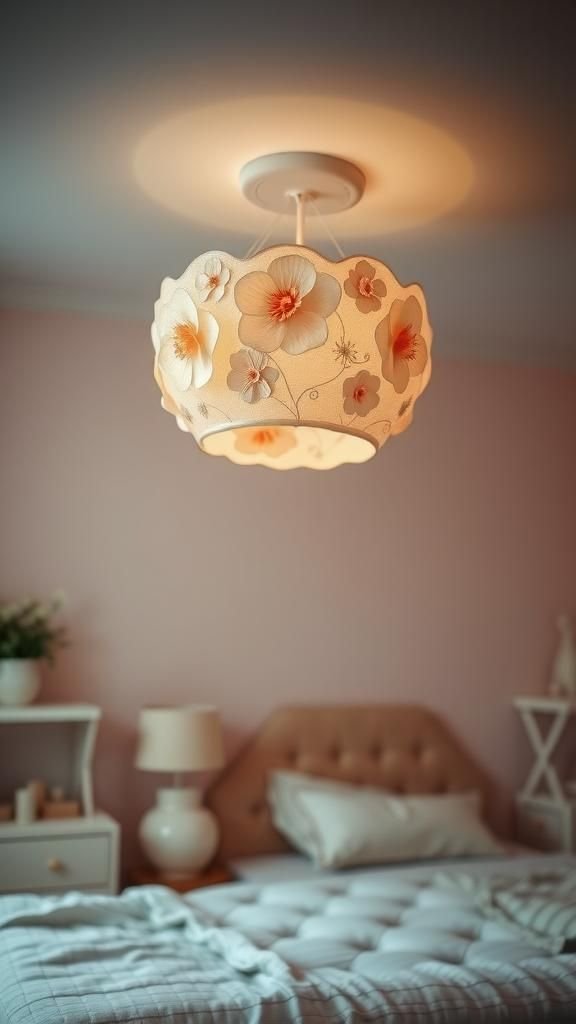 Lámparas de Techo con Diseño Floral para Ambientes Delicados