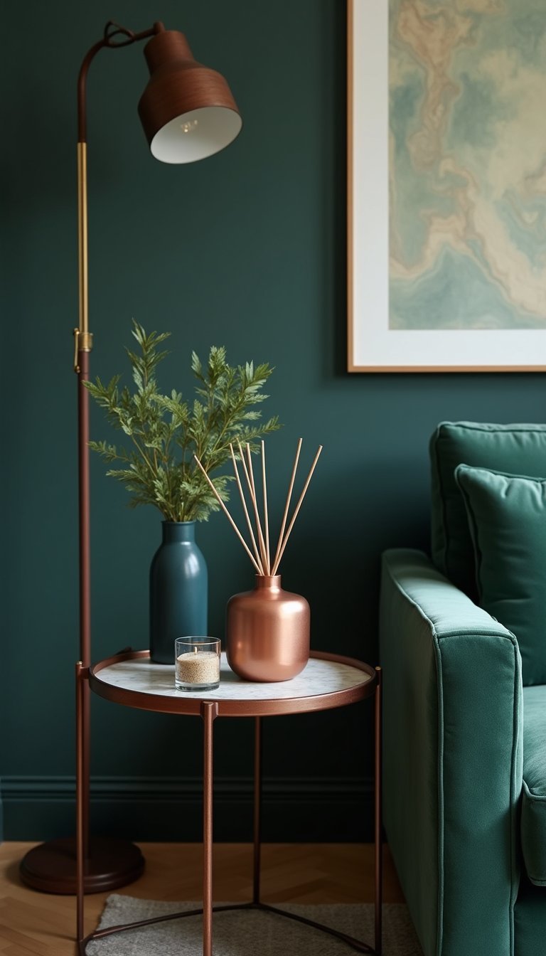 Difusor De Cobre Para Mesa Auxiliar Chic