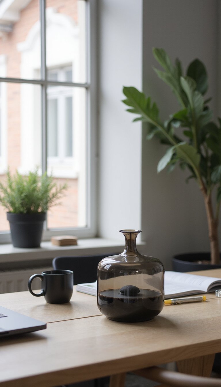 Difusor De Vidrio Ahumado Para Oficina