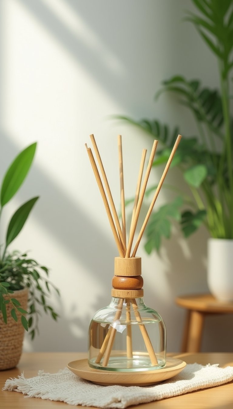 Difusor Eco-Friendly De Bambú Y Vidrio