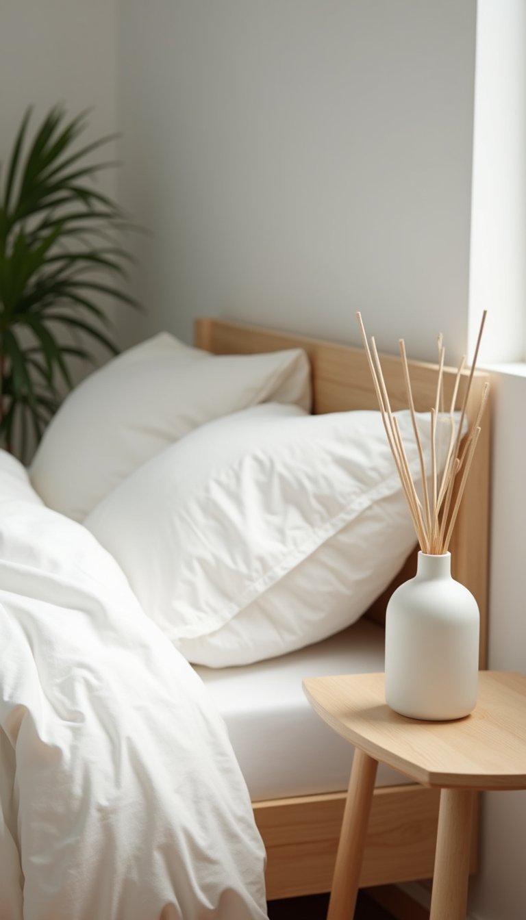 Elegante Difusor De Cerámica Blanco Minimalista