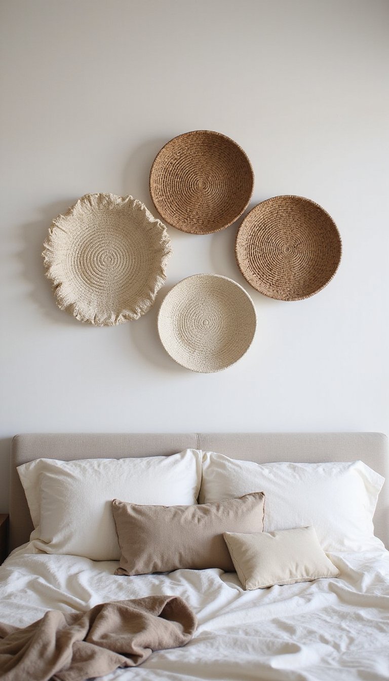 Arreglo Circular Sobre Cabezal De Cama Neutro