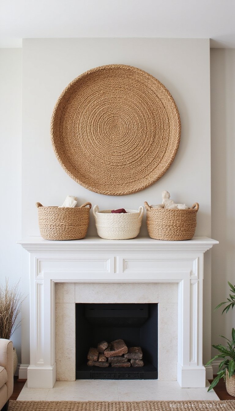 Centro Simétrico Con Cesta Grande Y Acabados