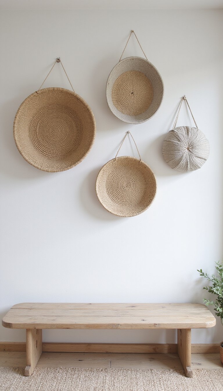 Estilo Japandi Con Cestas Simplistas Y Texturas Calmadas