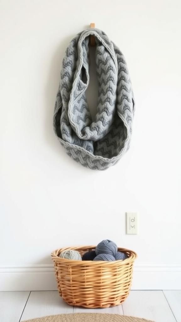 Chunky Infinity Scarf With Soft Lofty Texture