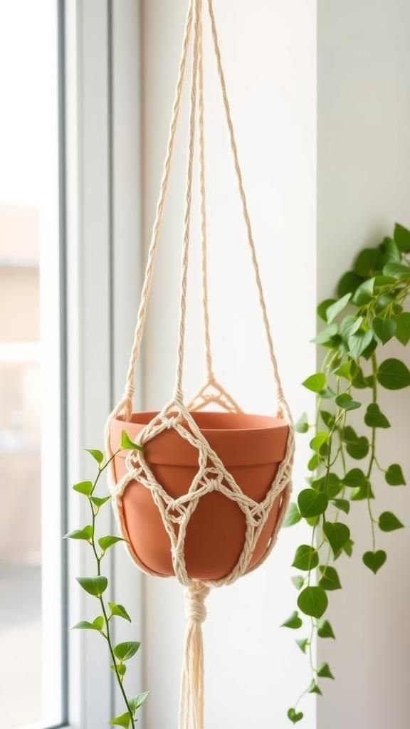 Minimalist Plant Hanger Sling For Pots