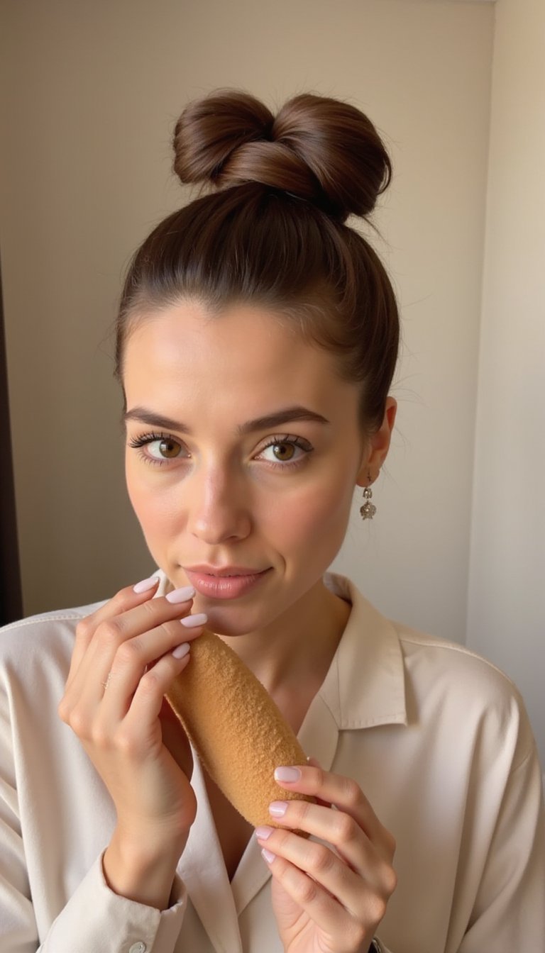 Classic Sock Bun For Sleek Weekend Looks