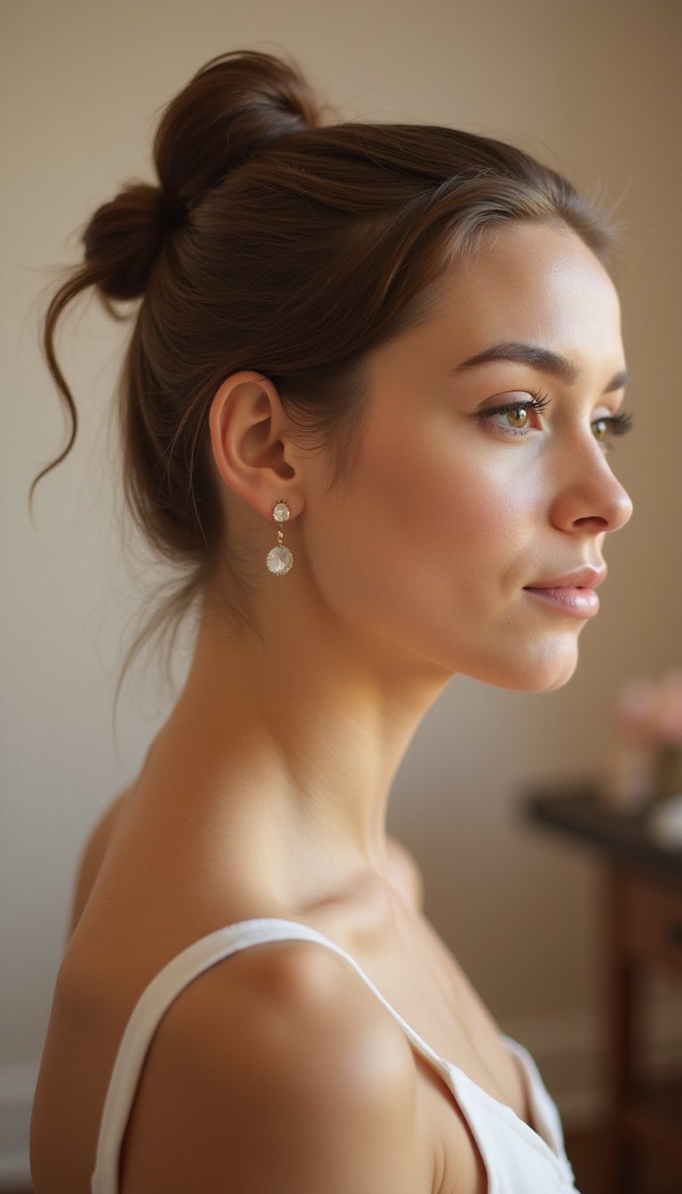 Quick Ballerina Bun For Polished Style