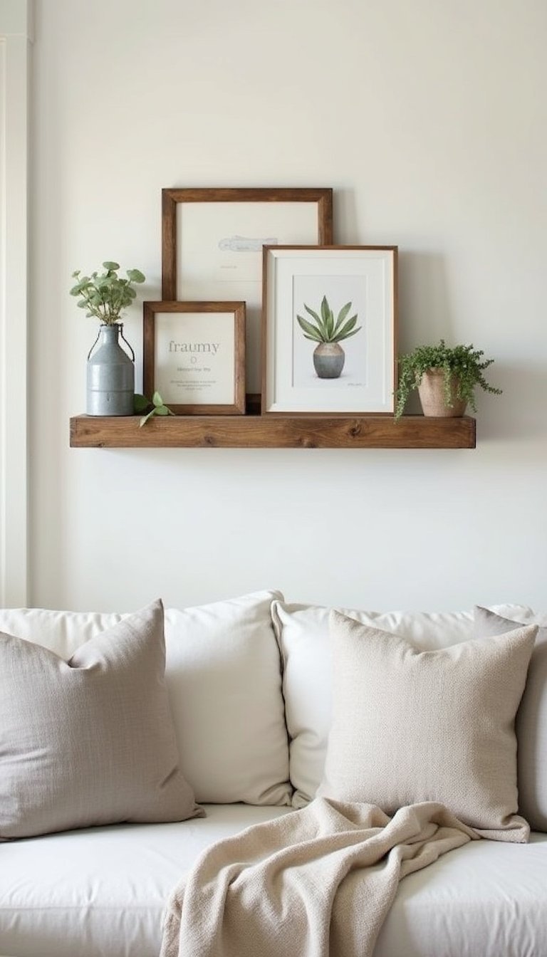 Reclaimed Wood Picture Ledge For Gallery Walls