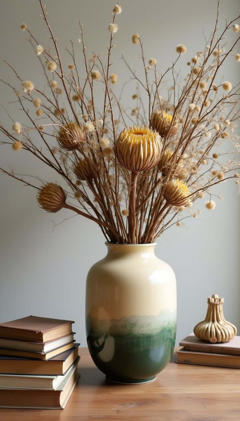 Centro De Cerámica Artesanal Con Mezcla Textural