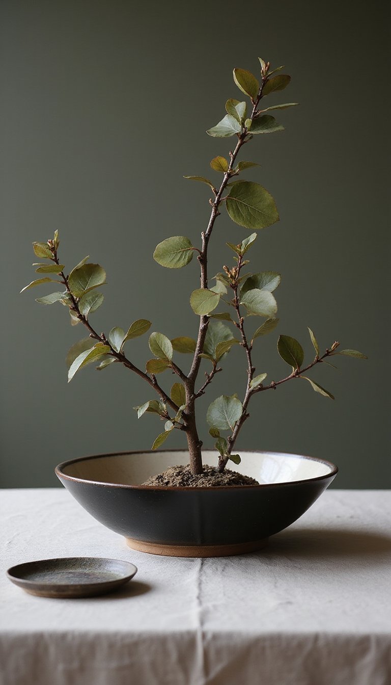 Centro Japandi Minimalista Estilo Ikebana Seco