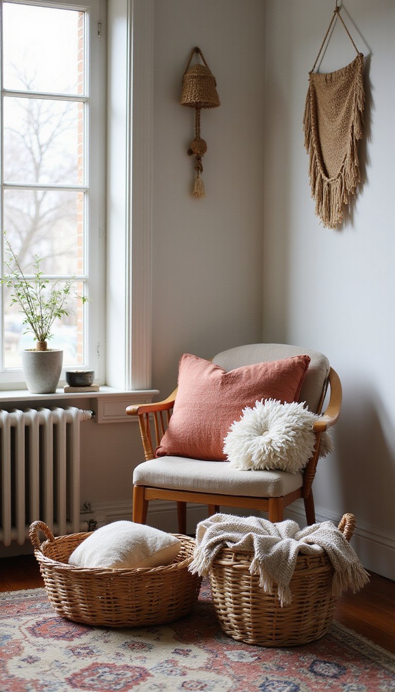 Cestas De Mimbre Para Crear Rincones Bohemios Con Encanto