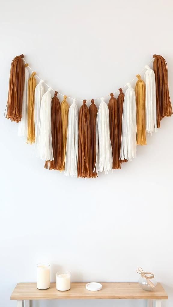 Tassel Garland With Ombre Neutral Shades