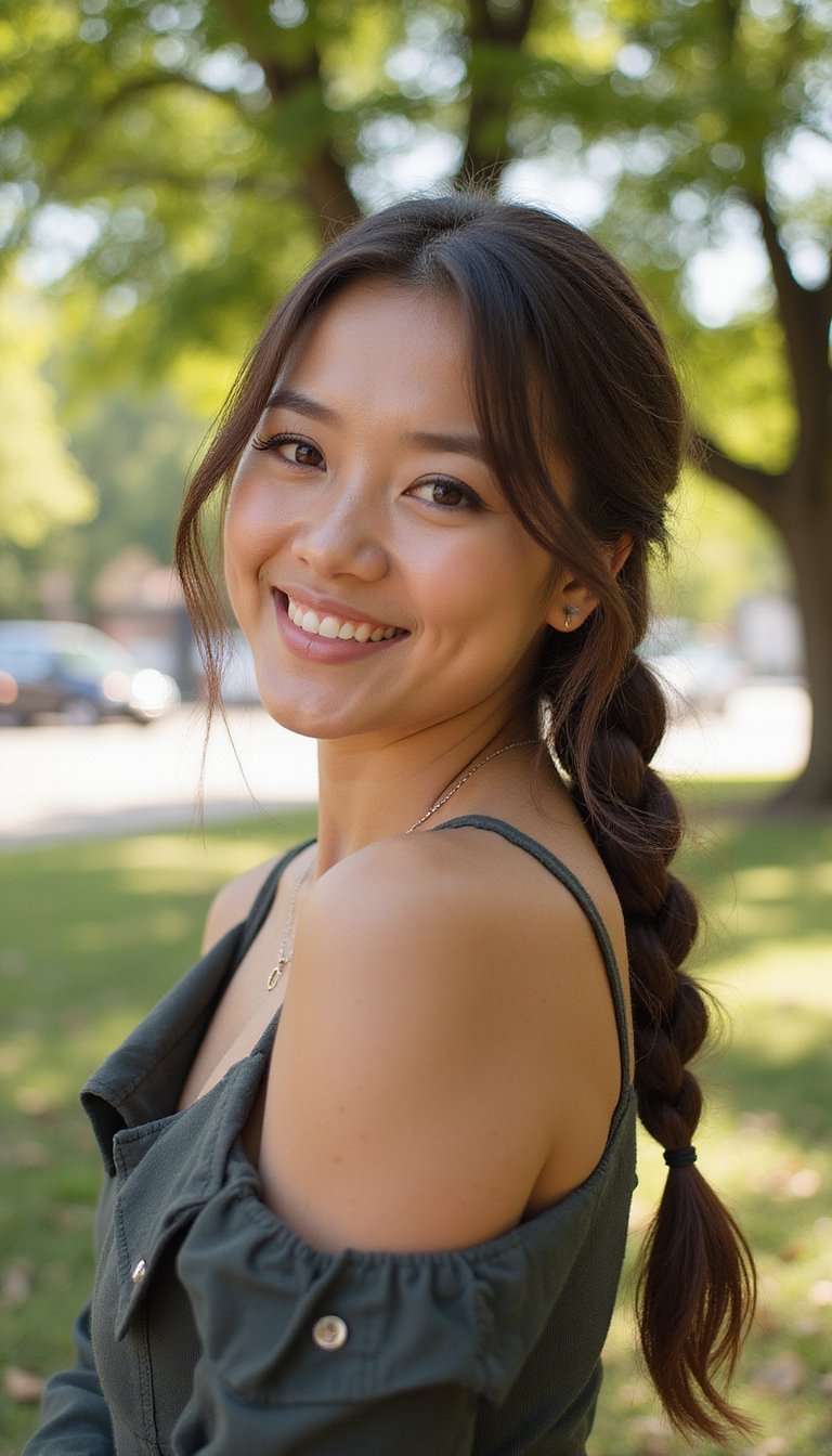 Braided Side Ponytail For Easy Weekend Style