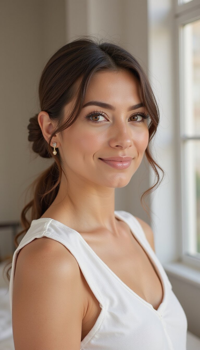 Low Twist Bun With Minimal Pins Needed