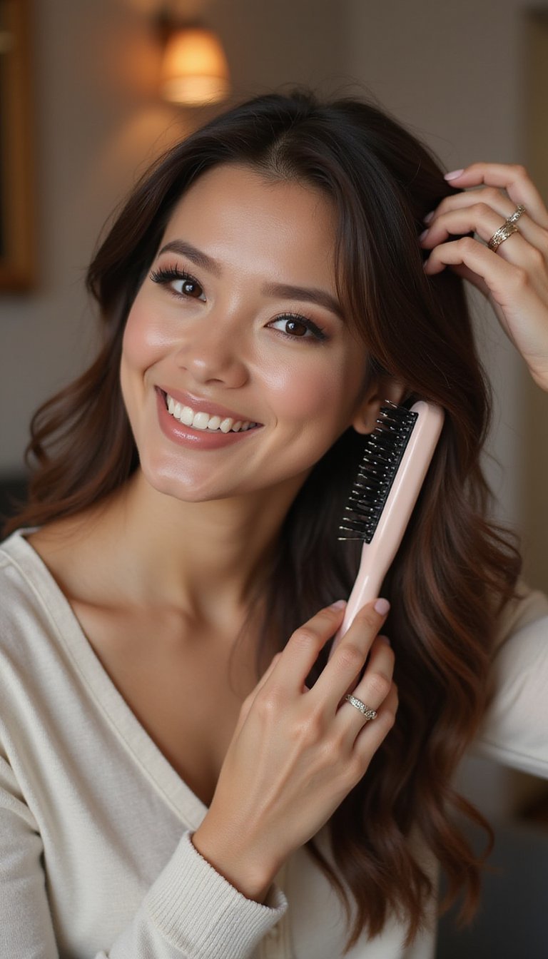 Quick Blowout With Round Brush For Body