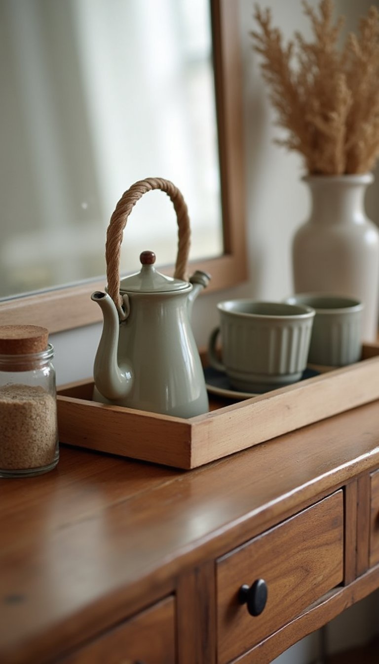Warm Beverage Station Tray For Cozy Evenings