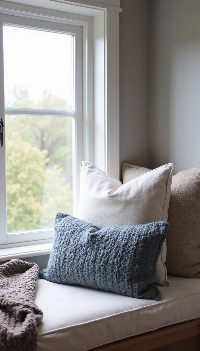 Window Seat Cushion Cover With Cozy Layers