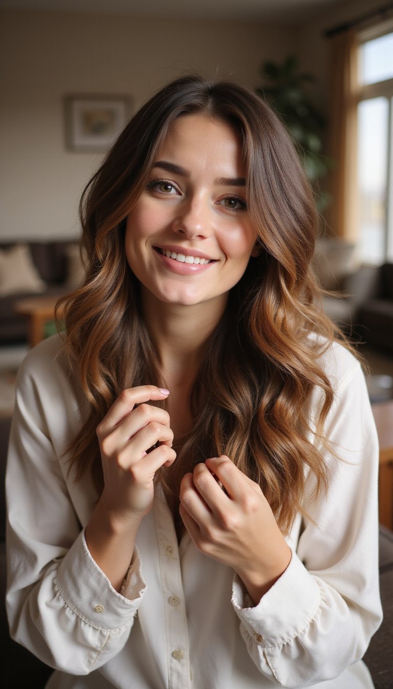 Textured Lob With Warm Autumn Movement
