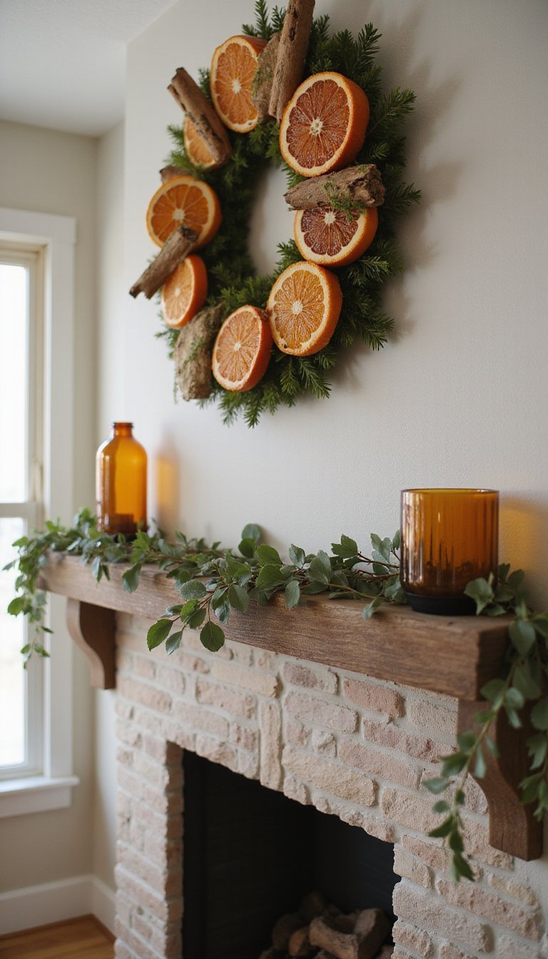 Dried Orange Slices And Cinnamon Stick Garland