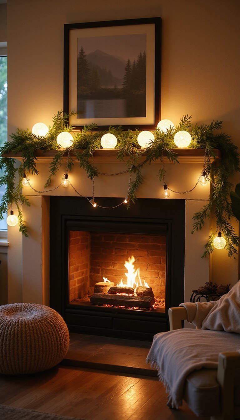 Oversized Bulb Light Garland For Cozy Evenings