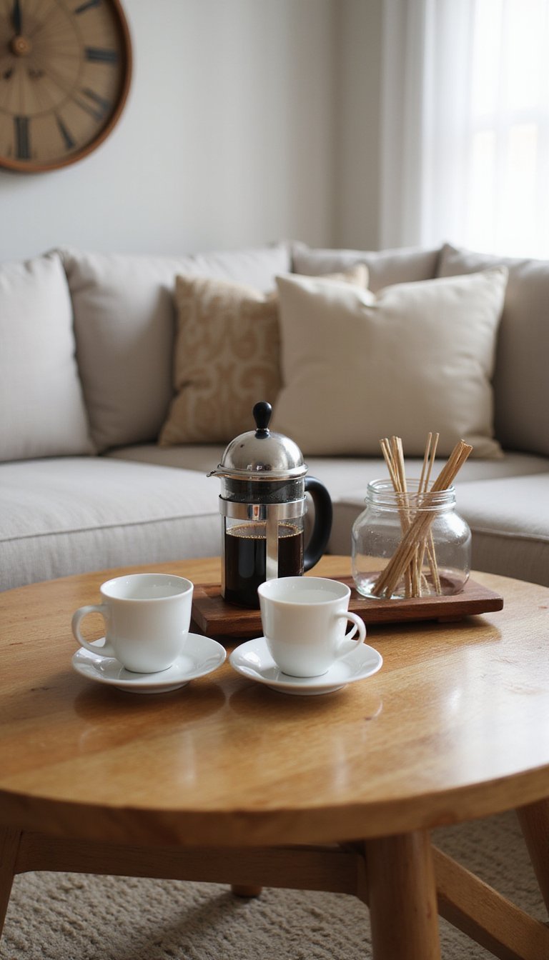 Mini Coffee Bar Setup For Casual Entertaining