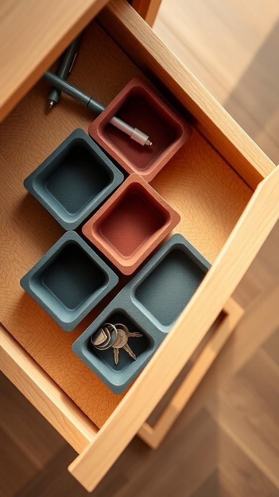 Concrete Mini Catchall Trays With Cork Feet