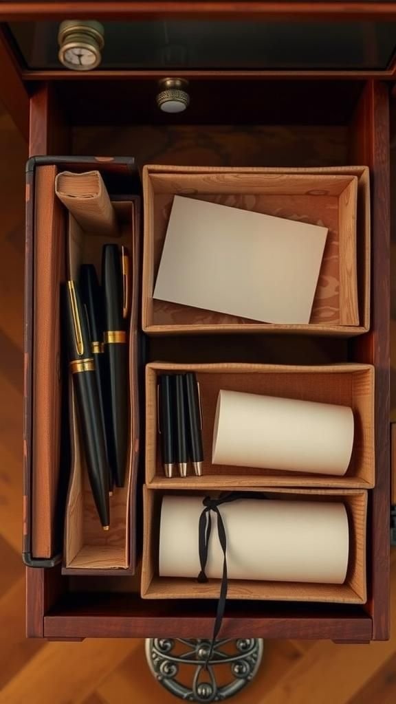 Faux Book Spine Secret Drawer Dividers